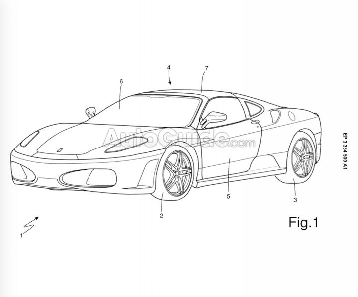 Ferrari Targa Top Design Patented