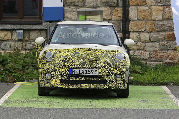 Mini Electric Spied Charging in the Alps Ahead of Debut