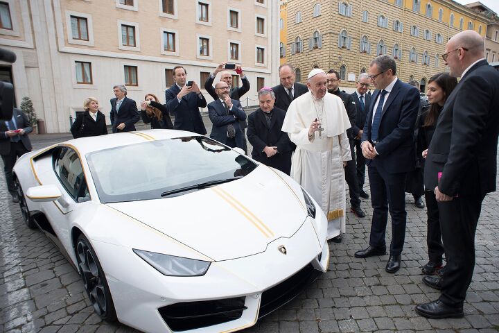 The Pope's Lamborghini is Crossing the Auction Block in Monaco