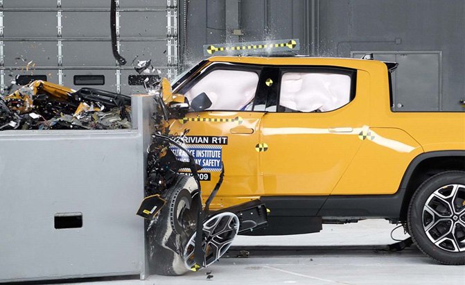 Rivian R1T Crash Tested, Earns IIHS Top Safety Pick+ Award