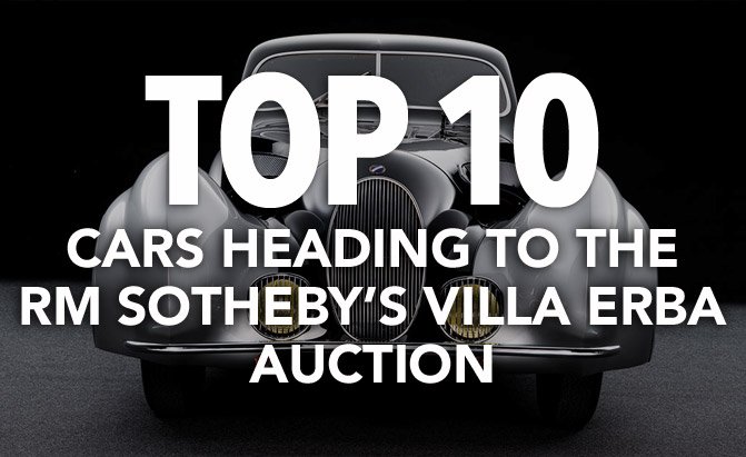 Top 10 Cars Heading to RM Sotheby's Villa Erba Auction